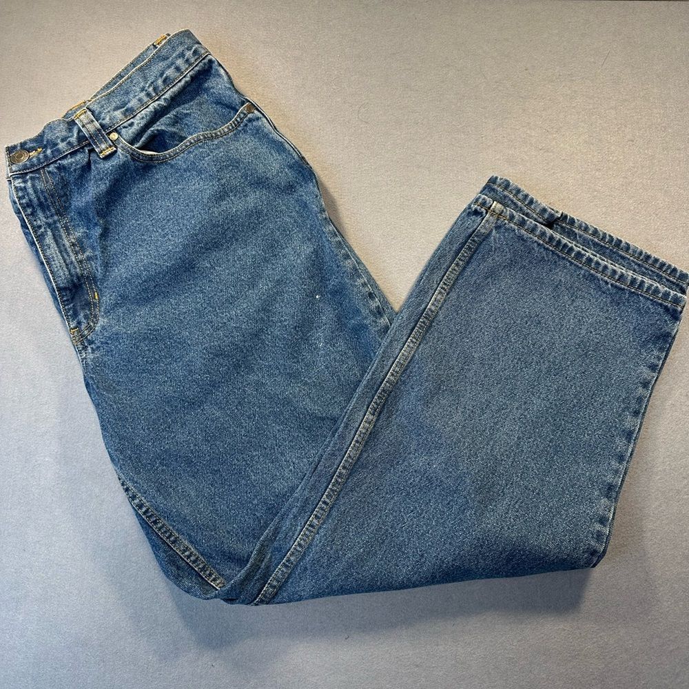 Blue Mountain Men’s 5-pocket Relaxed Fit Medium Wash Denim Jeans size 44x32